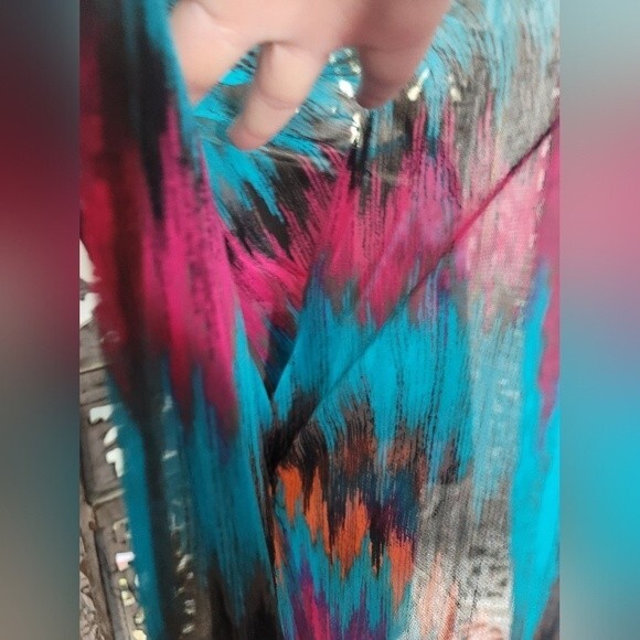 INC International Concept Boho Mini Dress Multicolored Womens Sz Small - Picture 4 of 9